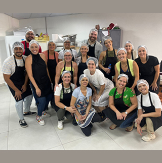 Equipe Amgen em atividade na CASA1