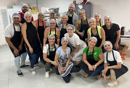 Equipe Amgen em atividade na CASA1